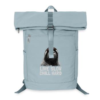 Chilliges Faultier mit Sonnenbrille - Laptop-Rucksack  - Eisblau - Vorne
