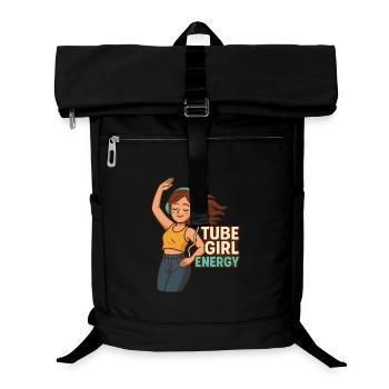 Tube Girl Energie - Laptop-Rucksack  - Schwarz - Vorne
