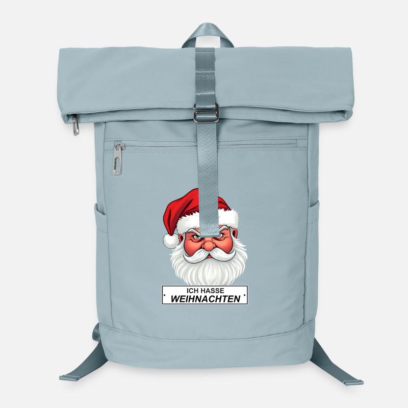 I Hate Christmas Santa Saying Laptop Backpack