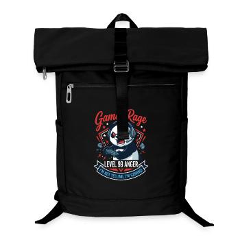 Gamer Panda Level 99 Rage - Laptop Backpack - black - Front