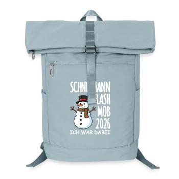 Snowman flash mob - Laptop Backpack - ice blue - Front