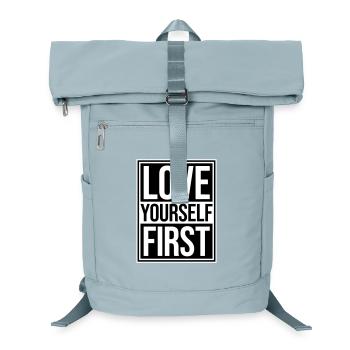Aimez-vous d’abord Aimez-vous de soi Prenez soin de vous - Sac à dos ordinateur - bleu glacier - Devant