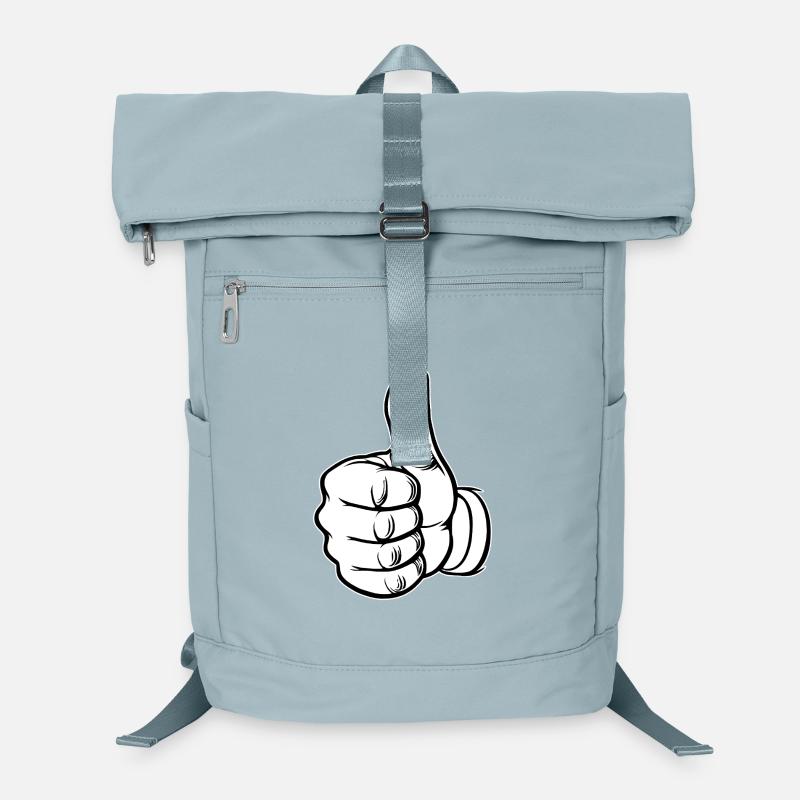 OK, icône de main pouce levée Sac à dos ordinateur