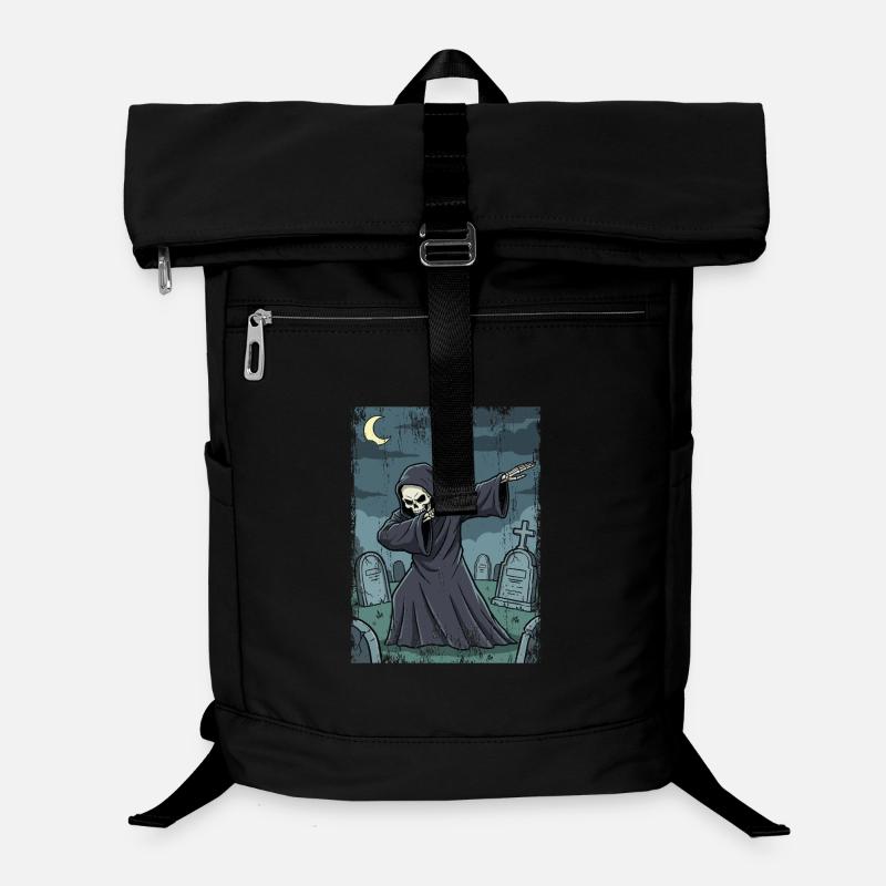 Grim Reaper in the nocturnal graveyard Laptop Backpack