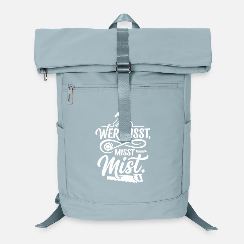 Wer misst misst Mist Spruch Laptop-Rucksack 