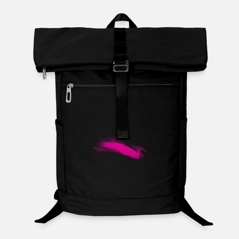 Pinker Pinselstrich Akzent Laptop-Rucksack 