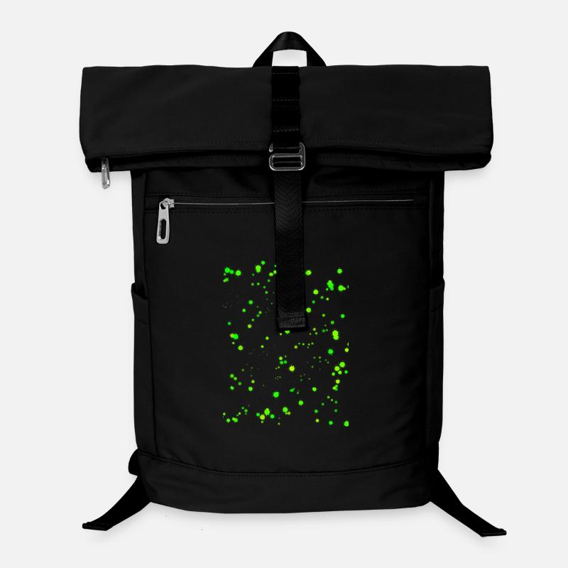 Neon green paint splashes Laptop Backpack
