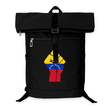Venezuela Fist Flag - Laptop Backpack - black - Front