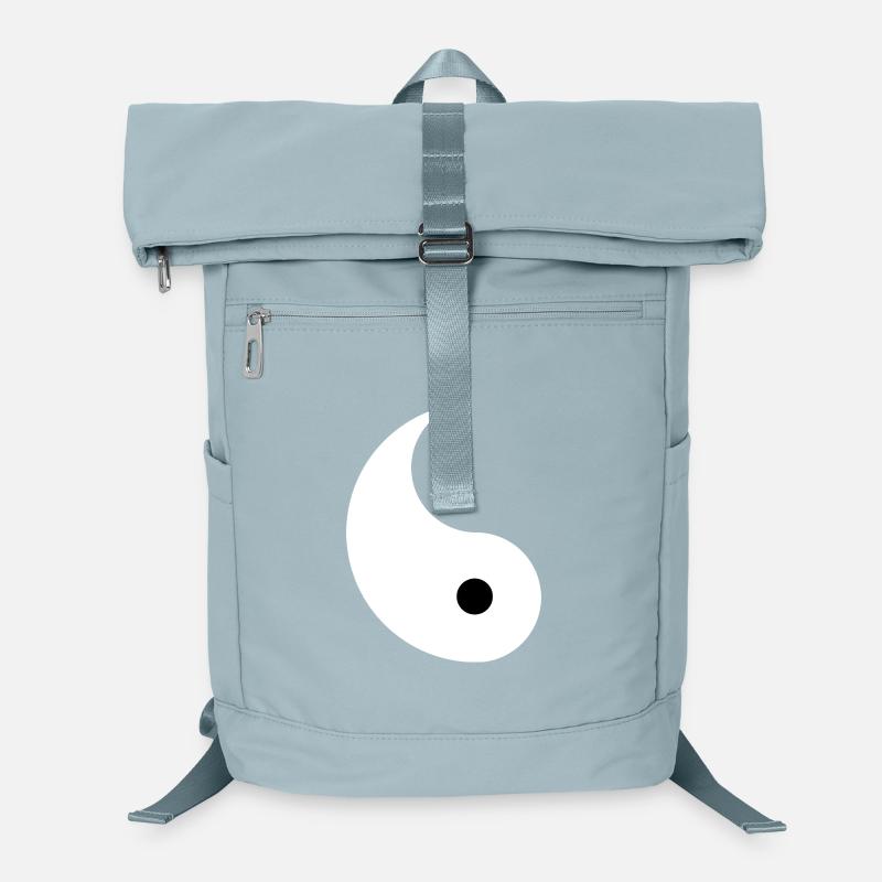 Divided Ying and Yang Sign for Couples Yin Yan Laptop Backpack