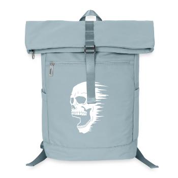 White skull and speed - Laptop Backpack - ice blue - Front