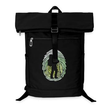 mountain hike, hiking, hiker, hike, trekking - Laptop Backpack - black - Front