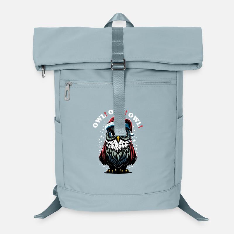 Weihnachtsmann Eule Laptop-Rucksack 