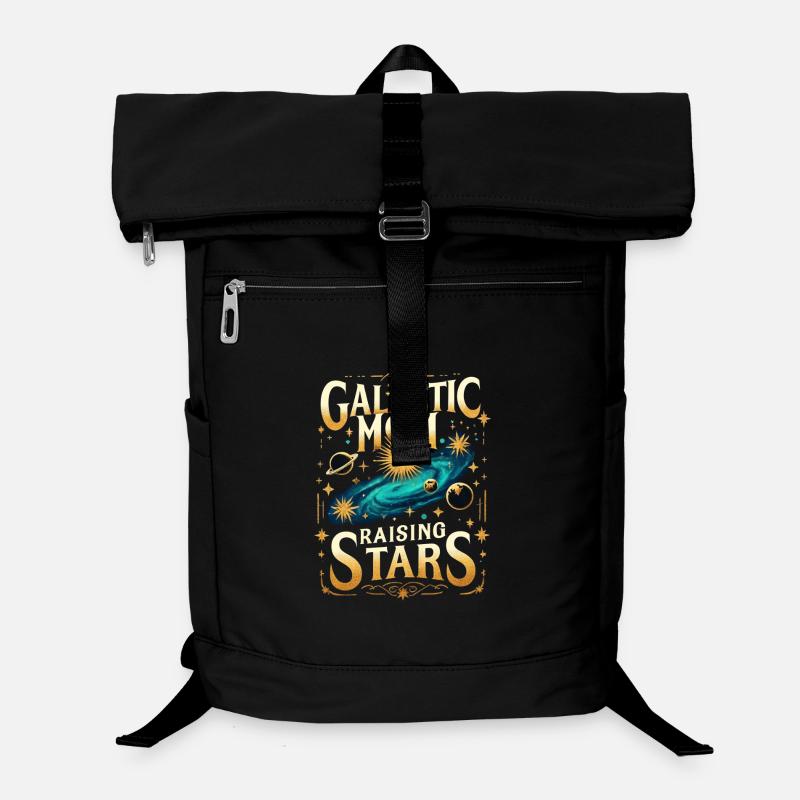 Galactic Mom Raising Stars - Laptop Backpack - black