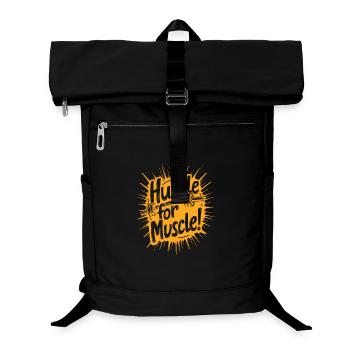 Battez-vous pour le muscle ! Citation de motivation de salle de sport - Sac à dos ordinateur - noir - Devant