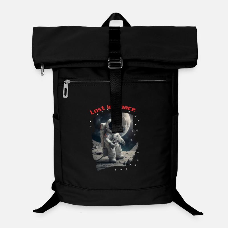 Lost in Space - Affe als Astronaut - Laptop-Rucksack  - Schwarz
