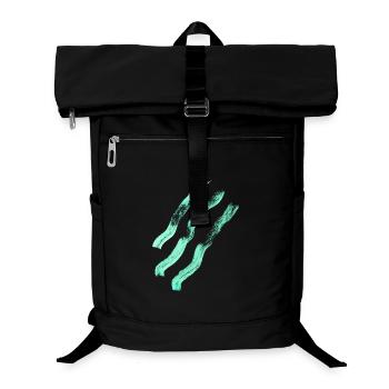Abstrakte Linien - Minimalismus - Laptop-Rucksack  - Schwarz - Vorne