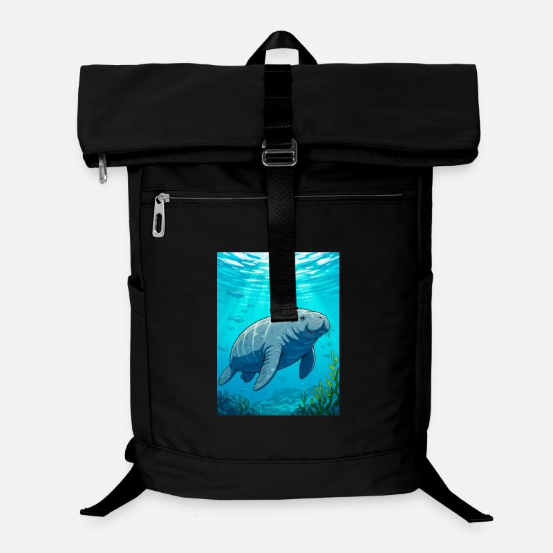 Doux géant d’eaux calmes, symbole de paix Sac à dos ordinateur