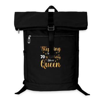 70 Anniversaire comme une reine - Sac à dos ordinateur - noir - Devant