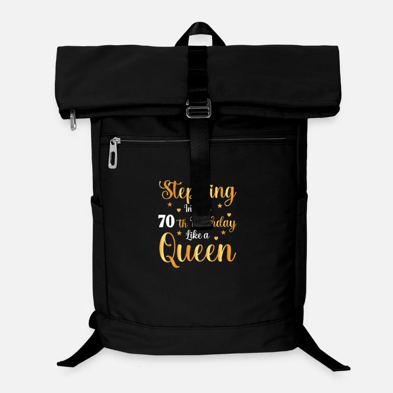 70 Anniversaire comme une reine Sac à dos ordinateur