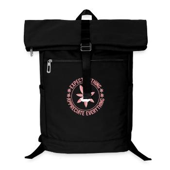 Yoga expect nothing - Laptop Backpack - black - Front
