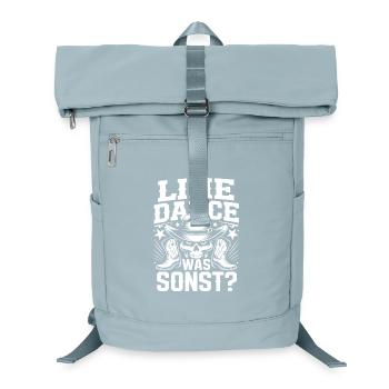 Line Dance Skull Cowboy - Laptop Backpack - ice blue - Front
