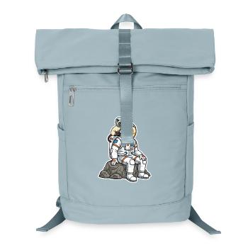 Siamkatzen-Astronaut Weltraumbegleiter - Laptop-Rucksack  - Eisblau - Vorne