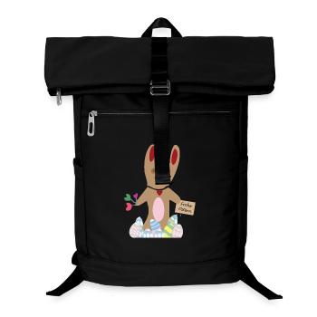 Rabbit wishes Happy Easter - Laptop Backpack - black - Front