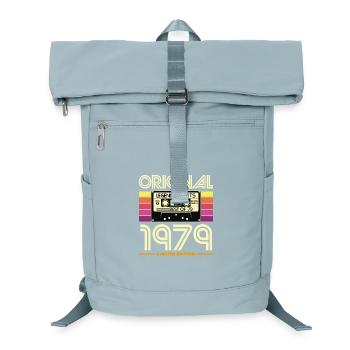 Originalkassette Retro von 1979 - Laptop-Rucksack  - Eisblau - Vorne