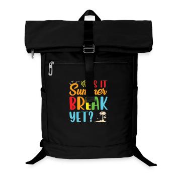 Summer break yet - Laptop-Rucksack  - Schwarz - Vorne