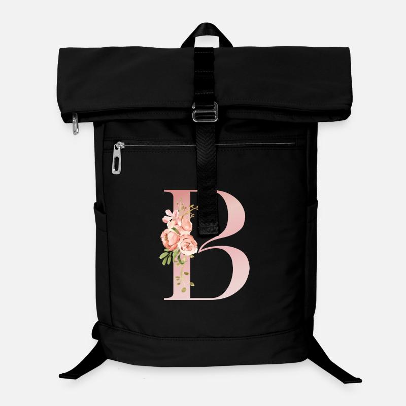 B Pastel Floral Laptop Backpack