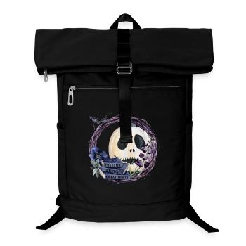 Halloween Kürbis - Laptop-Rucksack  - Schwarz - Vorne