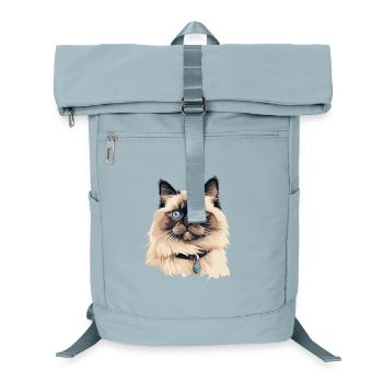 Katze Kopf Ragdoll - Laptop-Rucksack  - Eisblau - Vorne