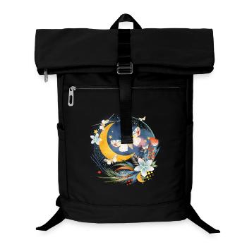 rare exotic butterflies in the moonlight - Laptop Backpack - black - Front
