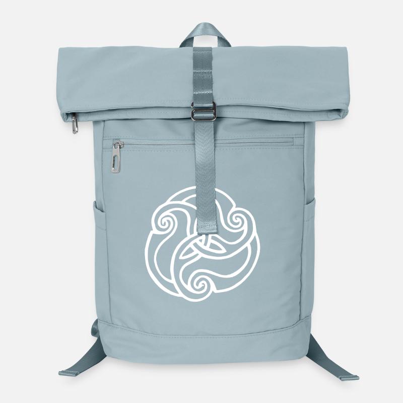 White flower with three petals Laptop Backpack