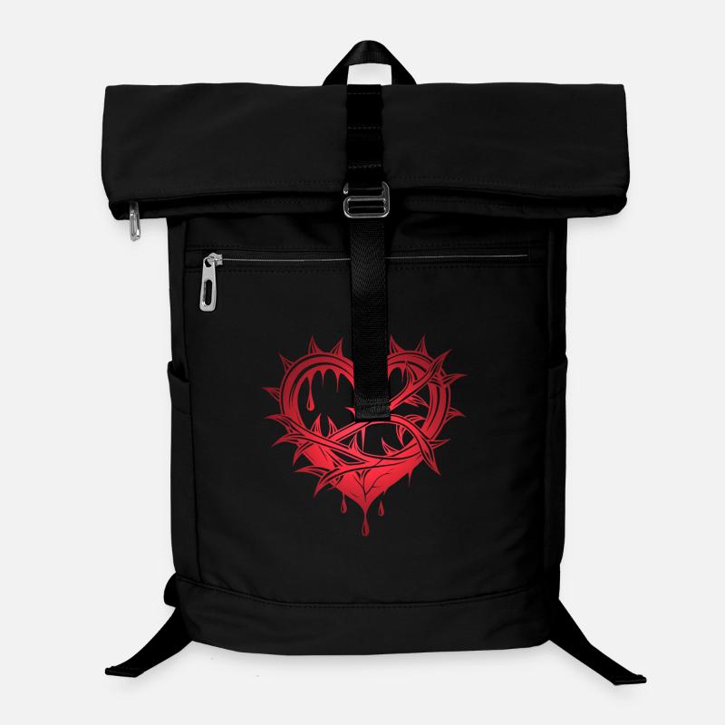Herz mit dornen Laptop-Rucksack 