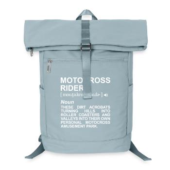 Motocrossfahrer Definition - Laptop-Rucksack  - Eisblau - Vorne