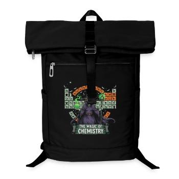 Hexe mit Zaubertränken und Periodensystem - Laptop-Rucksack  - Schwarz - Vorne