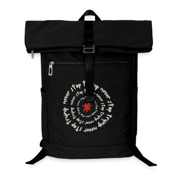 Never stop trying - Laptop Backpack - black - Front