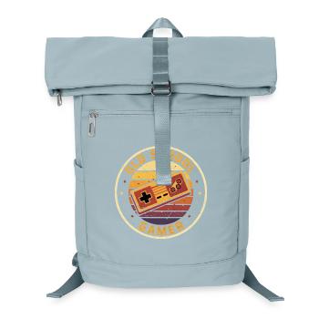 Old School Gamer Sunset Controller Retro Zocker - Laptop-Rucksack  - Eisblau - Vorne