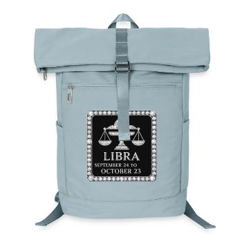 Sternzeichen Waage - Laptop-Rucksack  - Eisblau - Vorne