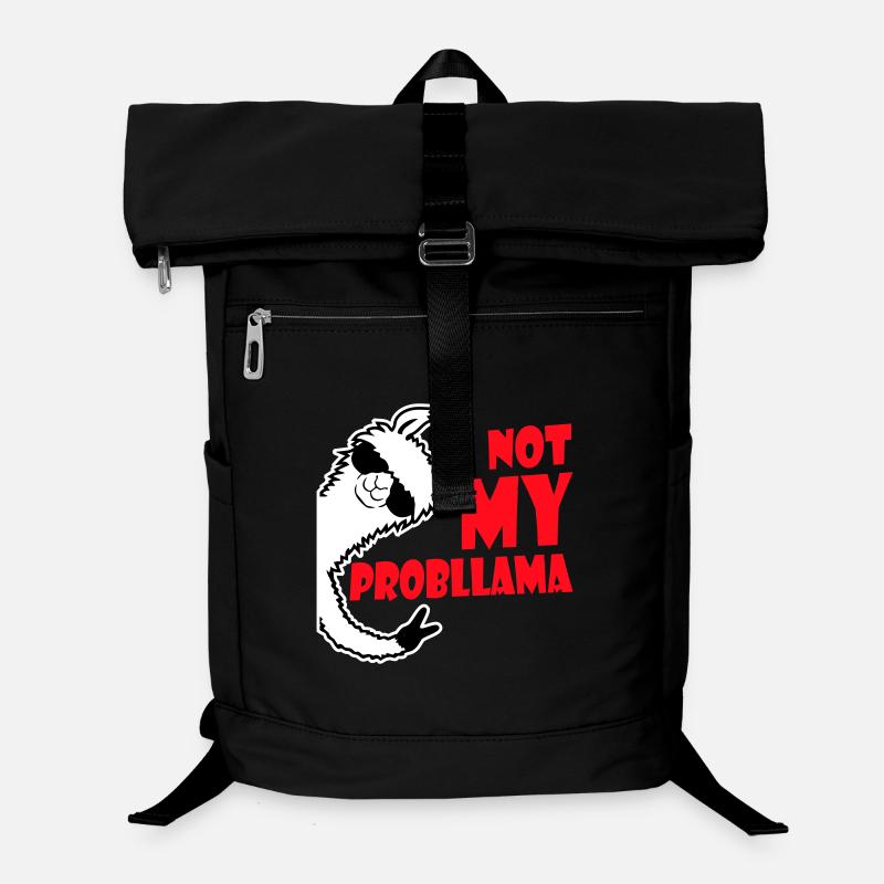 Lama Cool Sunglasses Not My Problama Peace Hand Laptop Backpack