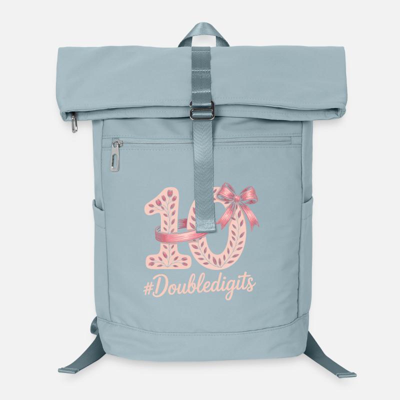 10th Birthday Girl | Double digits fun Laptop Backpack