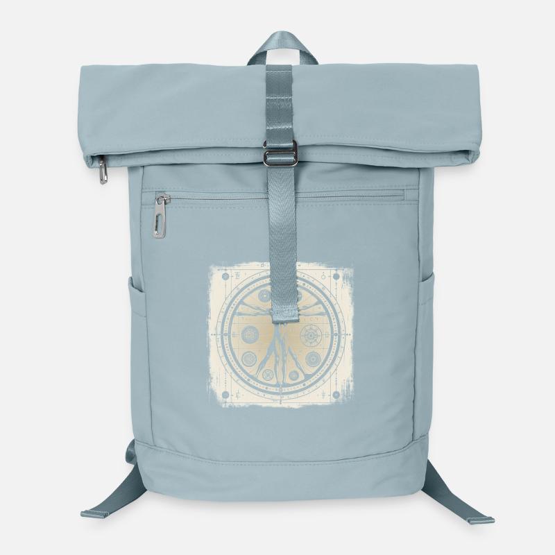 UFO Ancient Alien Geometry Human Design Hemd Laptop-Rucksack 