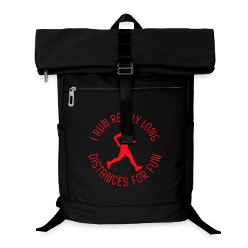 Je cours de très longues distances pour un marathon amusant - Sac à dos ordinateur - noir - Devant