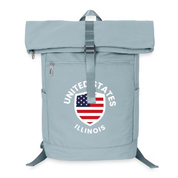 United States Illinois Shield - Laptop Backpack - ice blue - Front