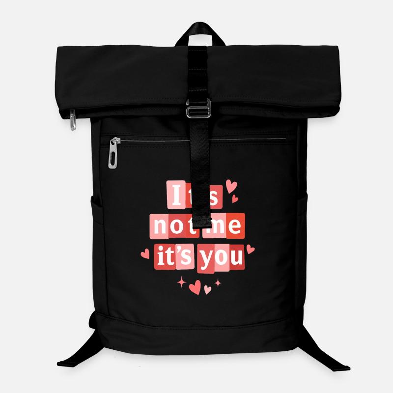 Ich bin es nicht, sondern du lustiges Valentinszitat Laptop-Rucksack 