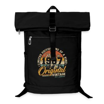 Original 1987 Jahrgang Geburtstag Retro Geschenk - Laptop-Rucksack  - Schwarz - Vorne