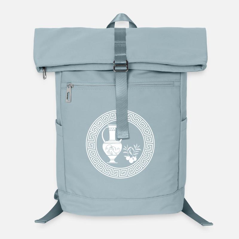 Symbole d'abondance (blanc) Sac à dos ordinateur