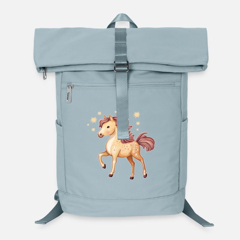 Niedliches Pferd mit Sternen Laptop-Rucksack 