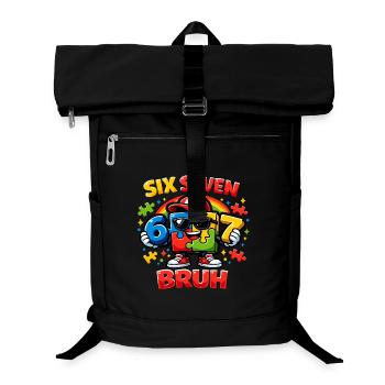 Bruh Saying Funny Retro Vintage Youth Language Of The - Laptop Backpack - black - Front